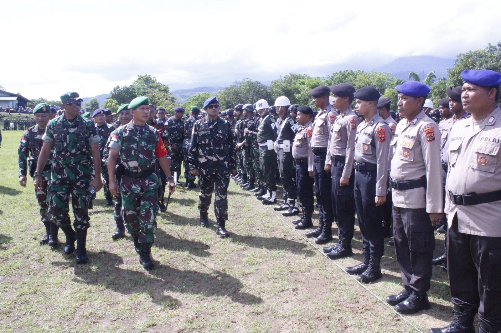 1000 TNI Polri Bersiaga Amankan Kunjungan Wapres Ke Papua Pegunungan ...